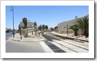 Lüderitz - Bahnhof, allerdings auch hier weit und breit kein Zug, kein Schaffner oder Fahrplan